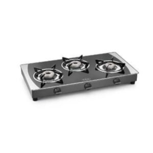 Padmini 3 Burner Gas Stove - 3Gt Prima Crystal Black