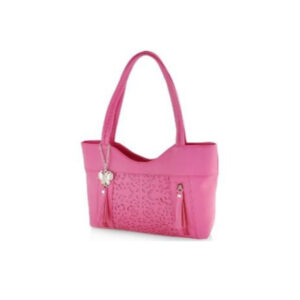 Butterflies Women's PU Handbag - Pink