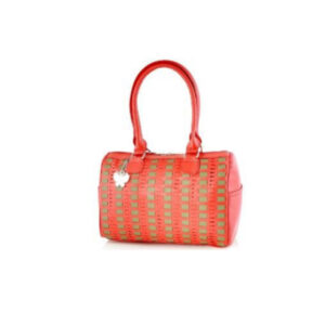 Butterflies Women's PU Handbag - Red