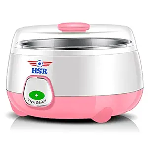 HSR Plastic and Stainless Steel Automatic Yogurt Maker (Size: 170x170x120mm, Bowl/Container Capacity: 900ml)