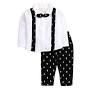 Product details Material type Cotton Fit type Regular Fit Style Bow tie/ Suspender/Waistcoat Pant set (No Jacket) Theme Cotton Closure type Button Care instructions Machine Wash Country of Origin India