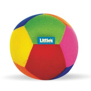 . Little's Soft Plush Baby Ball with Rattle Sound | Baby Toys | Size 11 cm (Medium) | Toys for Kids | Colorful Toddler Activity Toys | Soft Toy