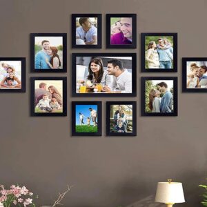 Stuthi Arts Wall Wood Photo Frames NewBlack-10x8-1 7x5-4 6x4-6