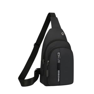 CarryTrip Men & Women Shoulder Bag Small Chest Bag With 2 Compartment, 1 Front Pocket And Earphone Hole/Chest Bag/Travel Chest Bag/Sling Bag For Men