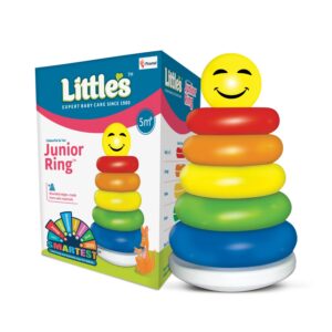 . Little's Junior Ring | Stacking Toys for Kids | 6 rings Multi-Colour Kids Toys | Colorful Toddler Activity Toys | Baby toys | Motor and Reasoning skills