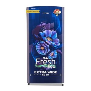 Voltas Beko, A Tata Product 183 L 4 Star Single Door Direct Cool Refrigerator (2024 New, RDC215B / W0BBR0M0000GO, Bonita Blue, Fresh Box Technology)