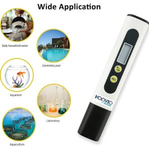 . Konvio Neer Imported Tds Meter, Total Dissolved Solids Meter, Water Quality Tester, Ppm Tester For Water Testing - White