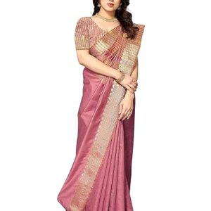 Sidhidata Women's Assam Silk Saree With Unstitched Blouse Piecee (Assam Silk)